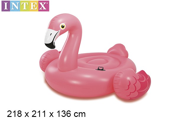 Boia insuflável mega flamingo 218x211 cm