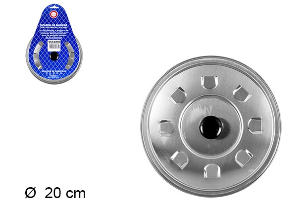 [203868] Couvercle en aluminium avec évaporateur de 20 cm