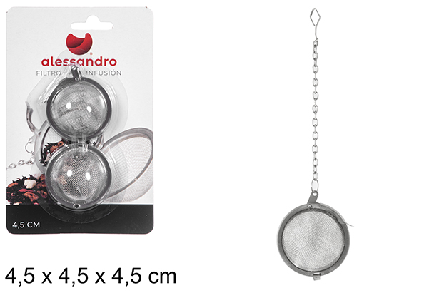[107437] Sfera filtro per infusione 4,5 cm