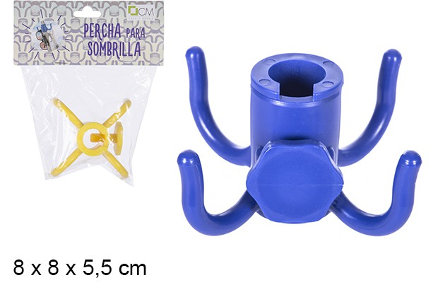 Support pour parasol avec 4 crochets