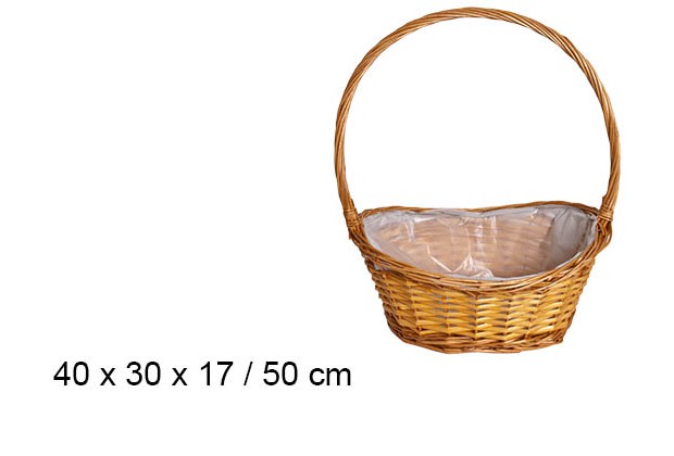 Cesta de Natal mel forrada 50 cm  