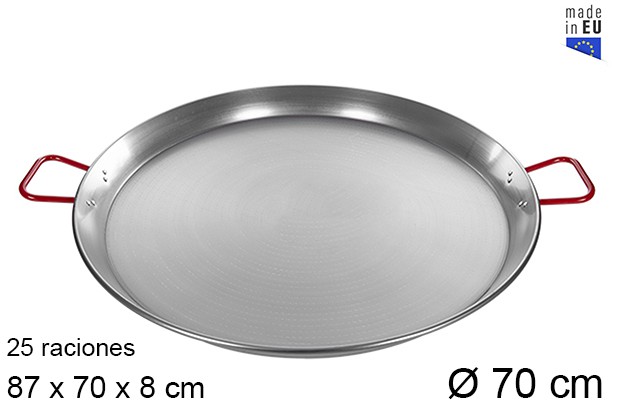 Polished paella 70 cm - La ideal -