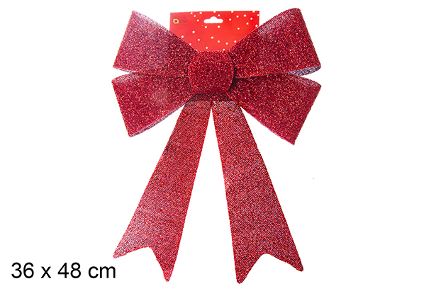 Lazo Navidad rojo 36x48 cm
