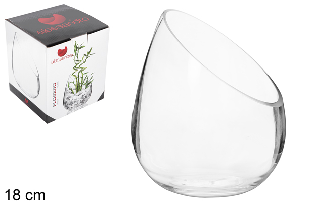 Florero cristal 18 cm