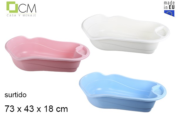 [103107] Bañera plástico infantil colores pastel