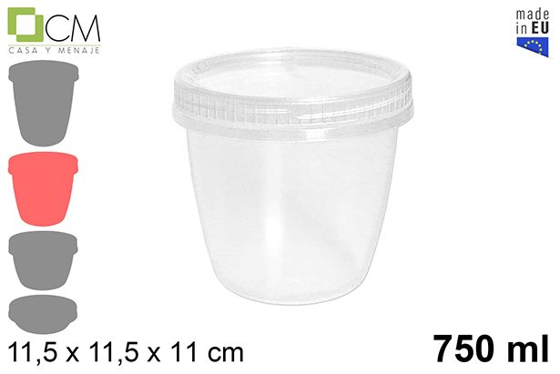 [103128] Twist top food storage container 750 ml