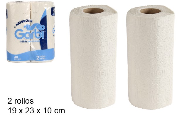 [204202] Pack 2 papel de cozinha Garbi