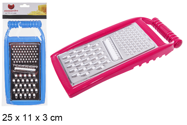 Flat metal grater 25x11 cm