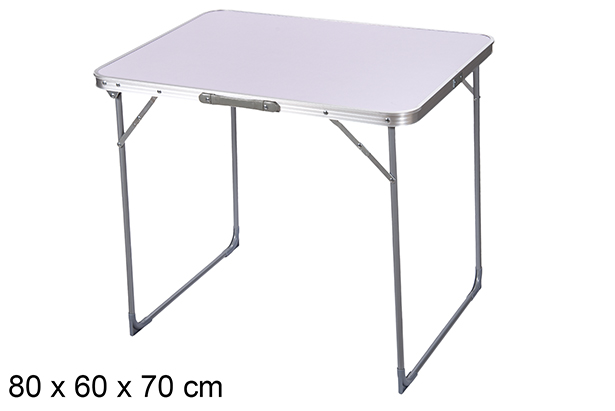 Table pliante blanche 80x60x70 cm