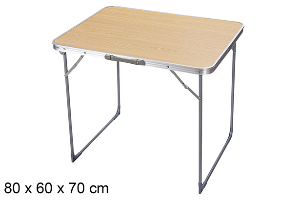 Mesa dobrável cor madeira 80x60x70 cm
