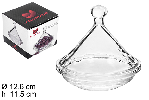 Granada glass candy bowl