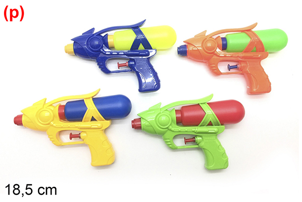 Pistola de água cores sortidas 18,5 cm