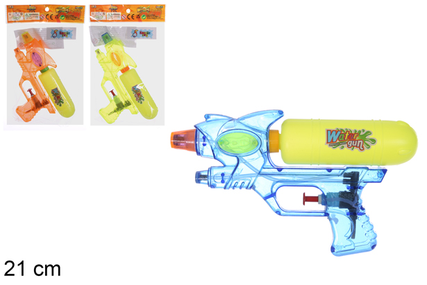 Pistola de agua colores surtidos 21 cm