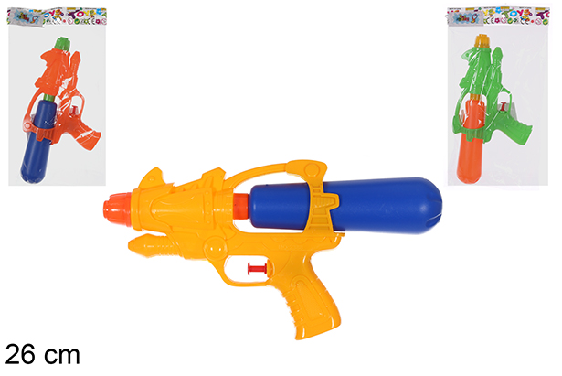 Pistola ad acqua colori assortiti 26 cm