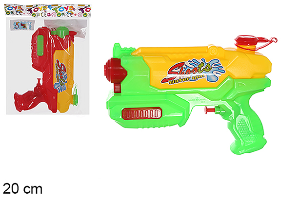 Pistola de agua colores surtidos 20 cm