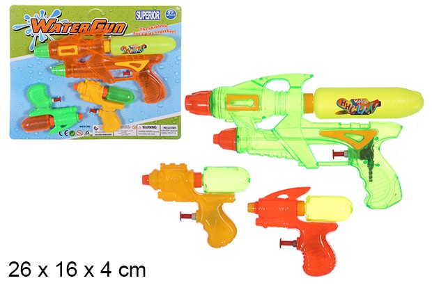 Pistola de água cores sortidas 26 cm