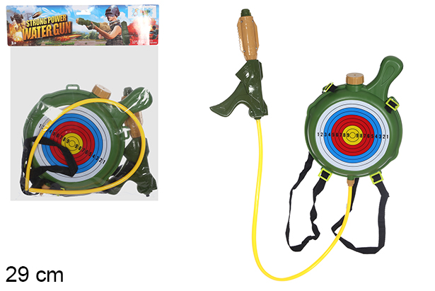 Pistola ad acqua con zaino colorato 29 cm