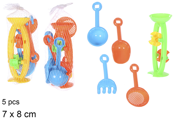 Jeux de plage avec 5 accessoires