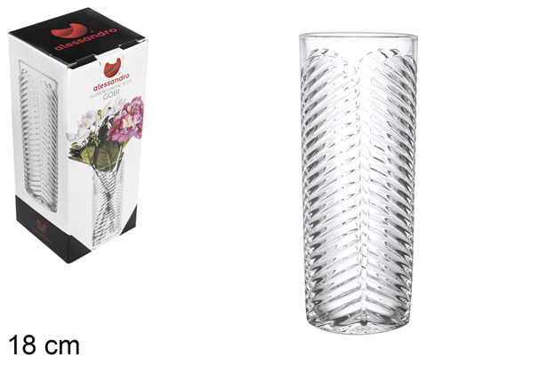 Vaso in vetro Gobi 18 cm