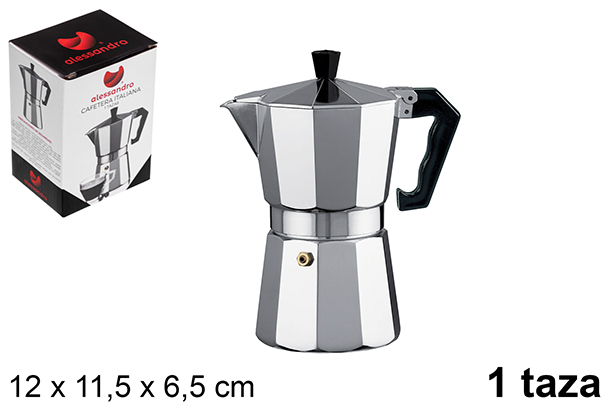 Cafetera aluminio 1 taza