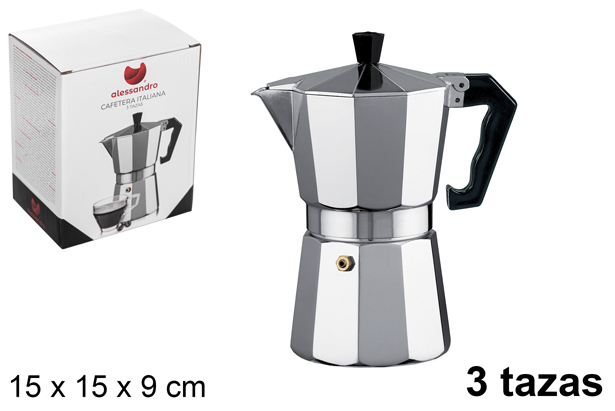 [108035] Cafetière en aluminium 3 tasses
