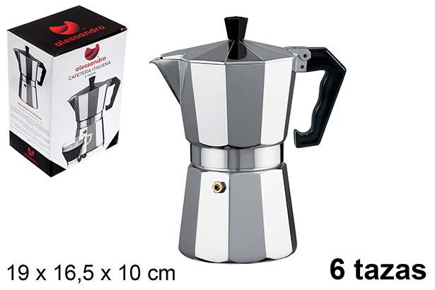 Aluminum coffee maker 6 cups