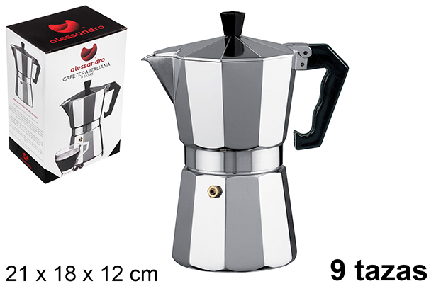 Cafetière en aluminium 9 tasses