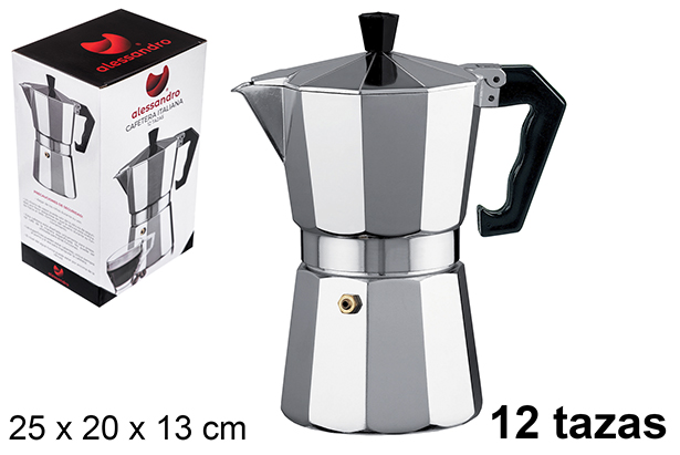 [108038] Cafetière en aluminium 12 tasses