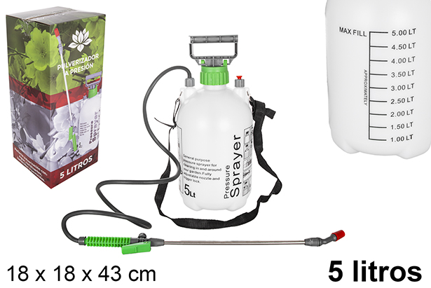 [108311] Pulverizador presión jardín 5 litros