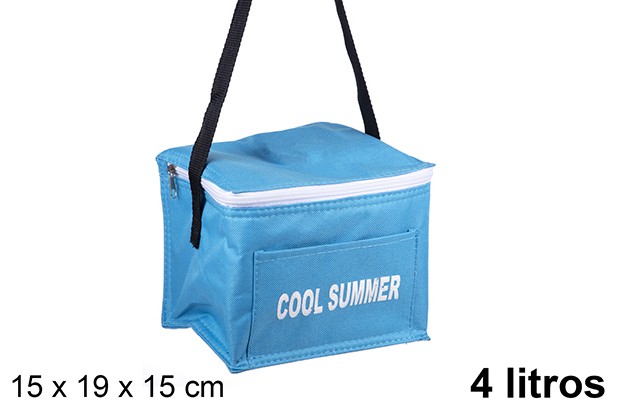 Bolsa térmica azul 4 l.