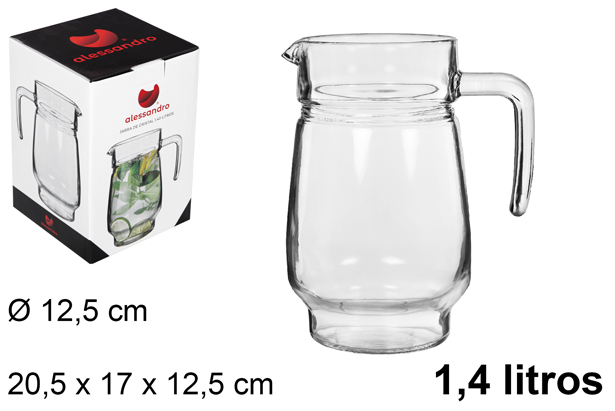 Jarra cristal 1,40 litros