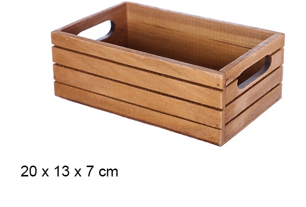 Scatola in legno di mogano 20x13x7 cm