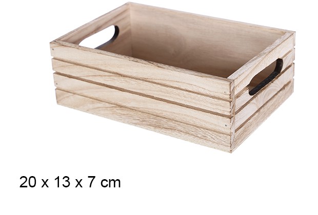 Scatola di legno vintage 20x13x7 cm