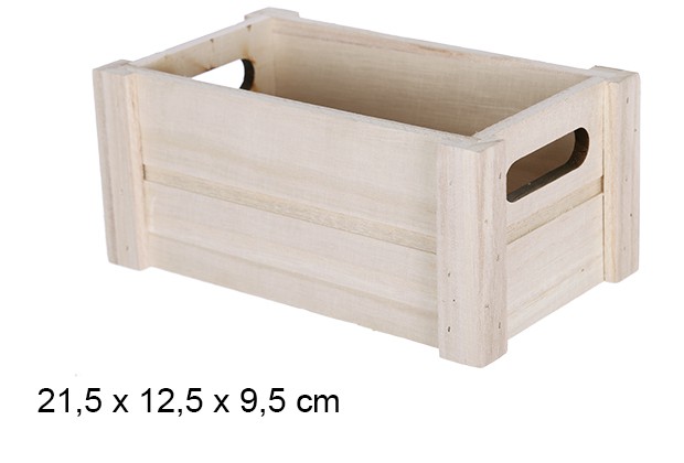 [108179] Natural wood box 21,5x12,5x9,5 cm