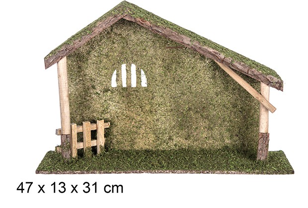 Cabane en bois 47x13x31 cm