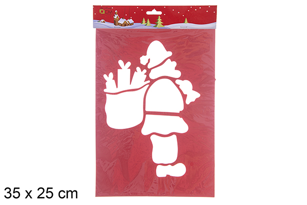Plantilla Navidad Papa Noel con saco 35x25 cm