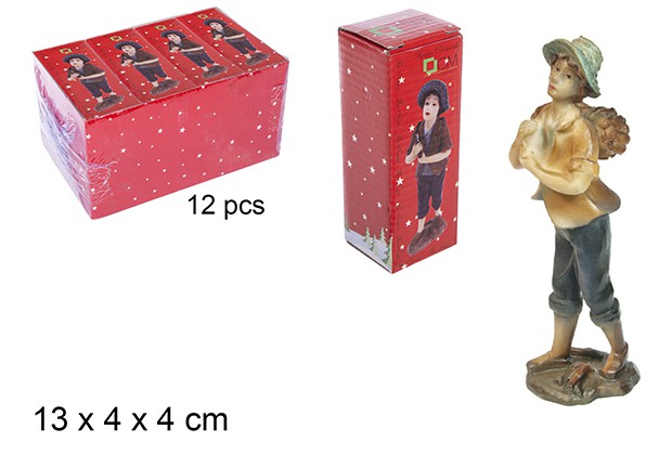 Pastor resina leñas y hacha 13 cm