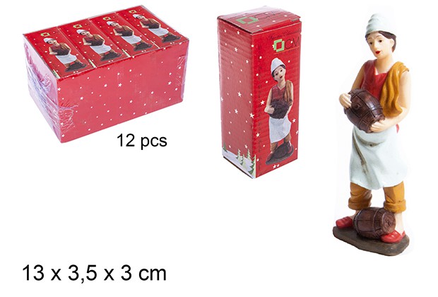 Pastor resina cantinero 14 cm