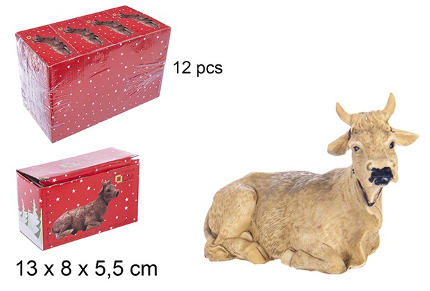 Vaca resina 14 cm