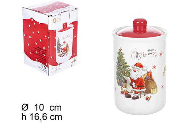 Bote cerámica Navidad 10 cm