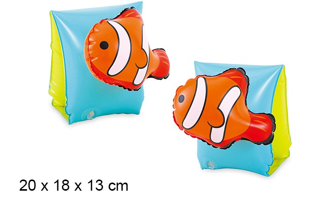 Inflatable arm float clownfish