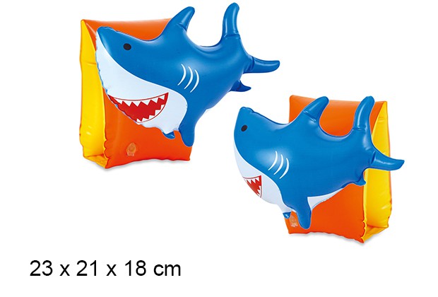 Manguitos hinchables tiburón