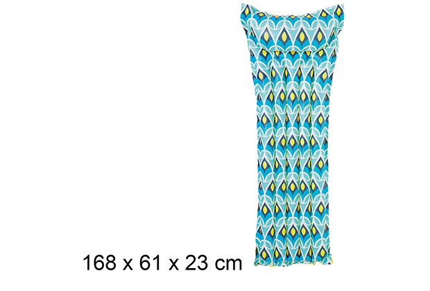 Decorated inflatable mattress 168x61 cm