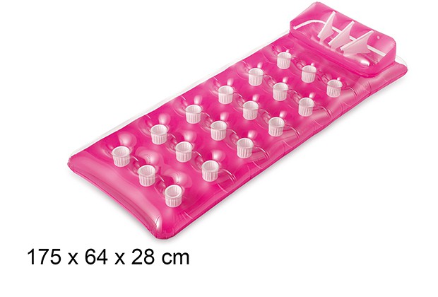 Matelas gonflable Pocket Lounge rose 175x64 cm