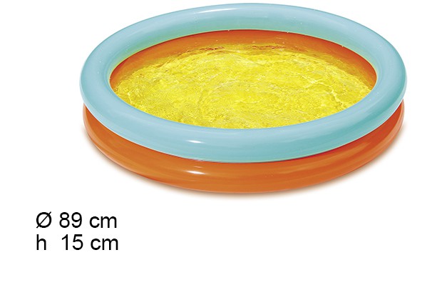 [204434] Inflatable pool 2 rings round 89 cm