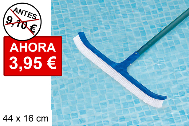 [204460] Escova curva para limpeza de piscina 44 cm