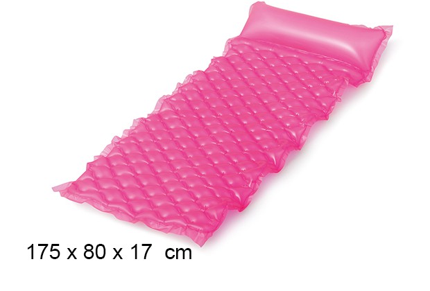 Materasso gonfiabile arrotolabile Comfort neon pink