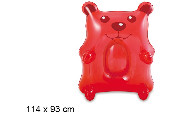 Materasso gonfiabile orsetto gommoso 106x84 cm