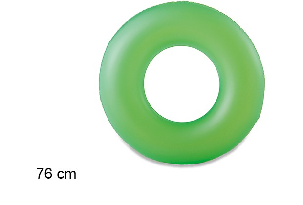 Flotador hinchable neón verde lima 76 cm