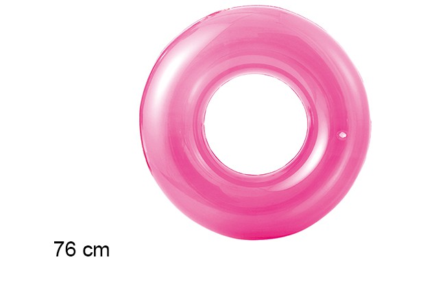 Flotador hinchable rosa claro 76 cm